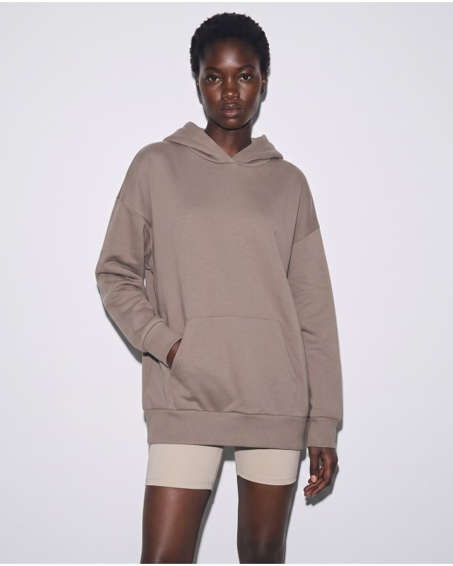Oversized Hoodie - mocha brown