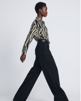 Πουκάμισο zebra print μαύρο