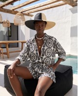Ethnic Breeze Oversized Πουκάμισο & Σορτς black