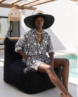 Ethnic Breeze Oversized Πουκάμισο & Σορτς black