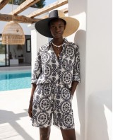 Ethnic Breeze Oversized Πουκάμισο & Σορτς black