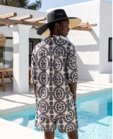 Ethnic Breeze Oversized Πουκάμισο & Σορτς black