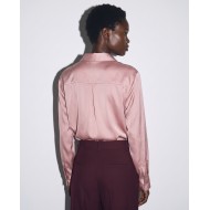 Πουκάμισο μακρυμάνικο σατέν pink