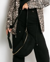 Μπουφάν double face με λάστιχο στη μέση leopard μαύρο