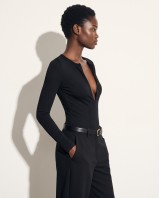 Bodysuit με Φερμουάρ μαύρο