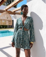 "Elysian" Boho set emerald