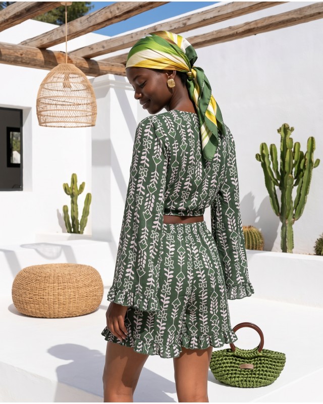 "Elysian" Boho set green