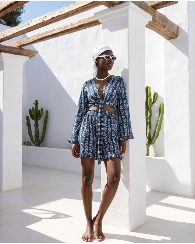 "Elysian" Boho set navy