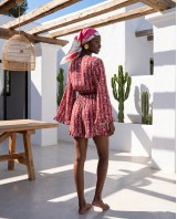 "Elysian" Boho set berry pink