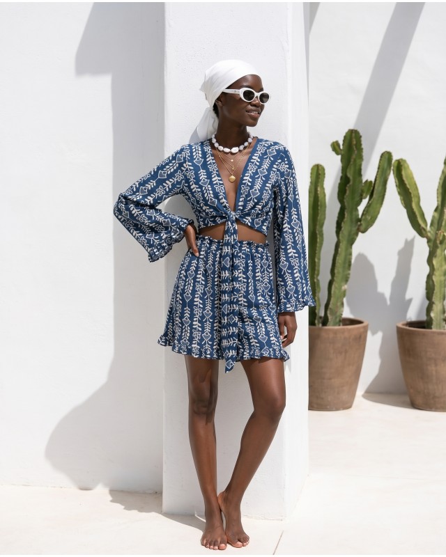 "Elysian" Boho set navy