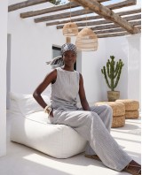 Asymmetric Draped Set – light grey
