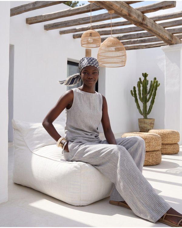 Asymmetric Draped Set – beige 