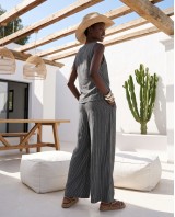 Asymmetric Draped Set – Charcoal Grey