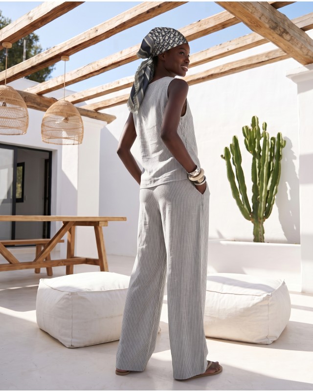 Asymmetric Draped Set – light grey