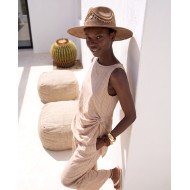 Asymmetric Draped Set – beige 