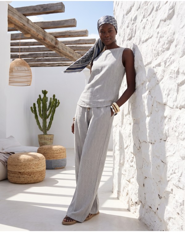 Asymmetric Draped Set – light grey