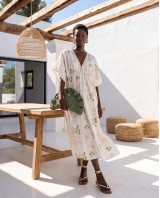 Φόρεμα ethereal resort με ανάλαφρα μανίκια green
