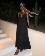 Aura Maxi Dress – black
