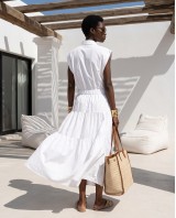 Shirt Dress με Cut-Out white
