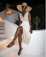 "Amara" Embroidered White Maxi Dress