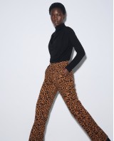 Παντελόνι με λάστιχο στη μέση & leopard μοτίβο μπεζ