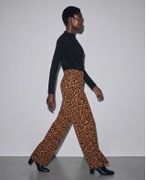 Παντελόνι με λάστιχο στη μέση & leopard μοτίβο μπεζ