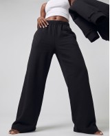 Wide-Leg Sweatpants - black