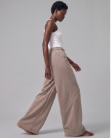 Wide-Leg Sweatpants - mocha