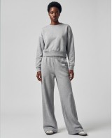 Wide-Leg Sweatpants - Grey