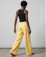 Wide-Leg Sweatpants - yellow