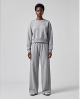 Wide-Leg Sweatpants - Grey