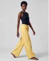 Wide-Leg Sweatpants - yellow