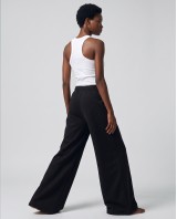 Wide-Leg Sweatpants - black