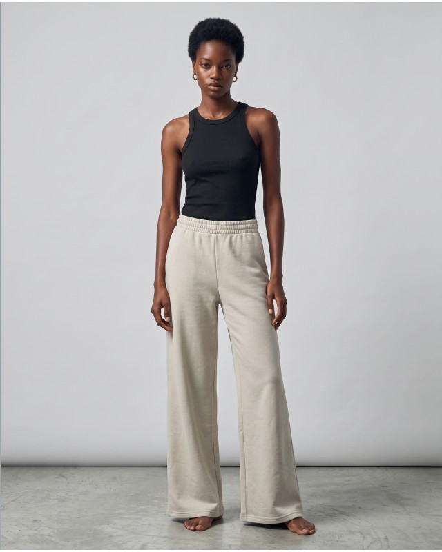 Wide-Leg Sweatpants - light mint