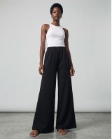 Wide-Leg Sweatpants - black