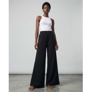 Wide-Leg Sweatpants - black