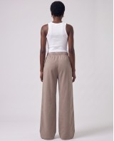 Wide-Leg Sweatpants - mocha