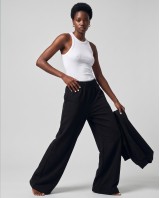Wide-Leg Sweatpants - black