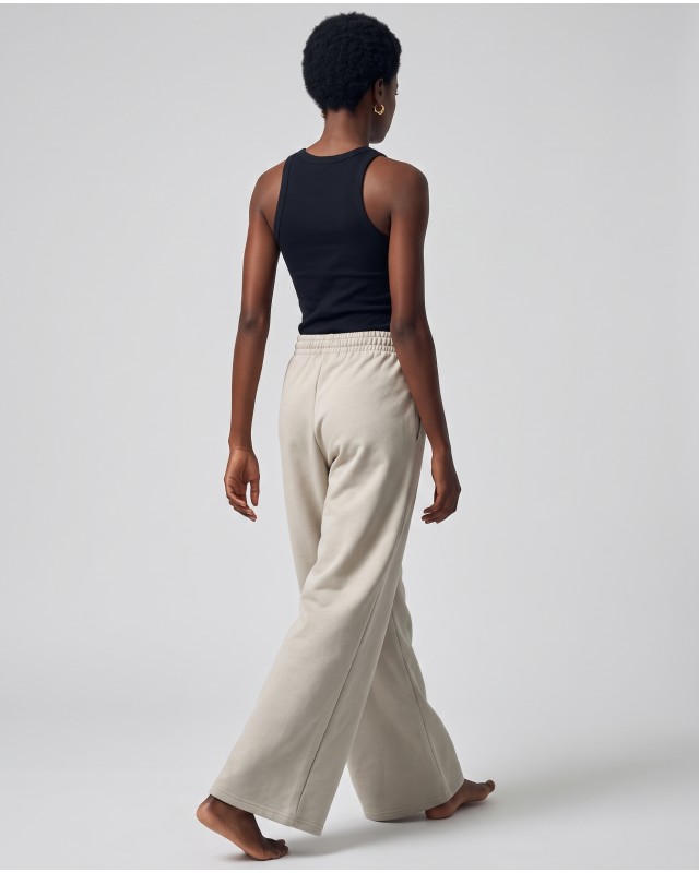 Wide-Leg Sweatpants - light mint