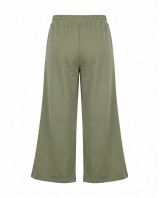 Wide-Leg Sweatpants - olive