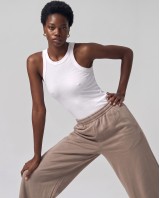 Wide-Leg Sweatpants - mocha
