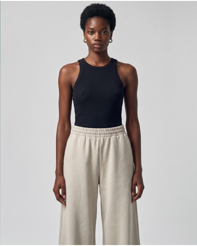 Wide-Leg Sweatpants - light mint
