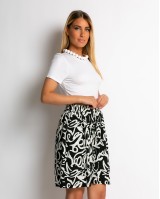 Σορτς με print  μαύρο