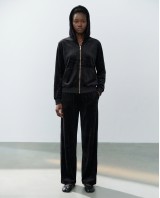 Σετ Βελουτέ «Velvet Mirage» με Zip Hoodie & φόρμα black