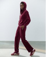 Σετ Βελουτέ «Velvet Mirage» με Zip Hoodie & φόρμα Dark Berry