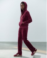 Σετ Βελουτέ «Velvet Mirage» με Zip Hoodie & φόρμα Dark Berry