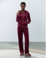 Σετ Βελουτέ «Velvet Mirage» με Zip Hoodie & φόρμα Dark Berry