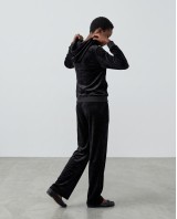 Σετ Βελουτέ «Velvet Mirage» με Zip Hoodie & φόρμα black