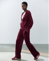 Σετ Βελουτέ «Velvet Mirage» με Zip Hoodie & φόρμα Dark Berry