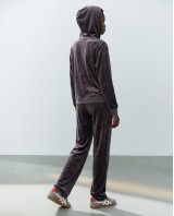 Σετ Βελουτέ «Velvet Mirage» με Zip Hoodie & φόρμα Dark grey